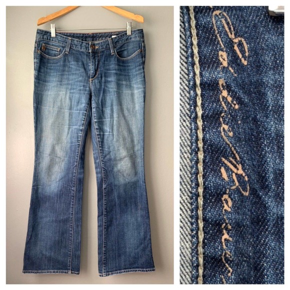 Eddie Bauer Womens Size 10 Curvy Boot Cut Medium Wash Stretch Denim Jeans 34X31 - Picture 1 of 10
